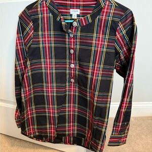 NWOT J. Crew Holiday Plaid Shirt